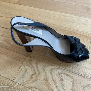 Black Valentino heels. Barely worn.